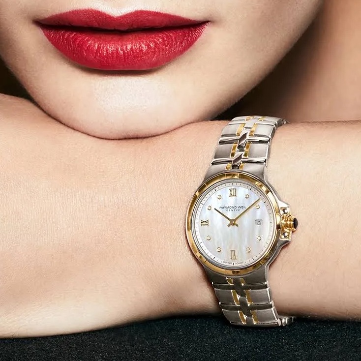 Raymond Weil Parsifal Diamond White Mother Of Pearl Dial Ladies Watch